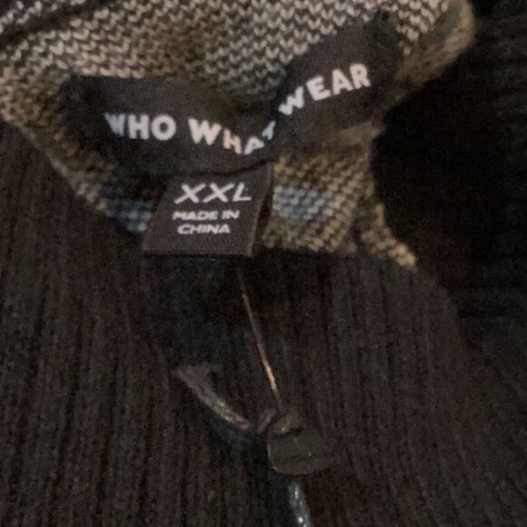 NWT Who What Wear Leopard Balloon Sleeve Sweater Dress Animal Jacquard XXL - Picture 5 of 6